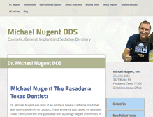 Tablet Screenshot of michaelnugentdds.com